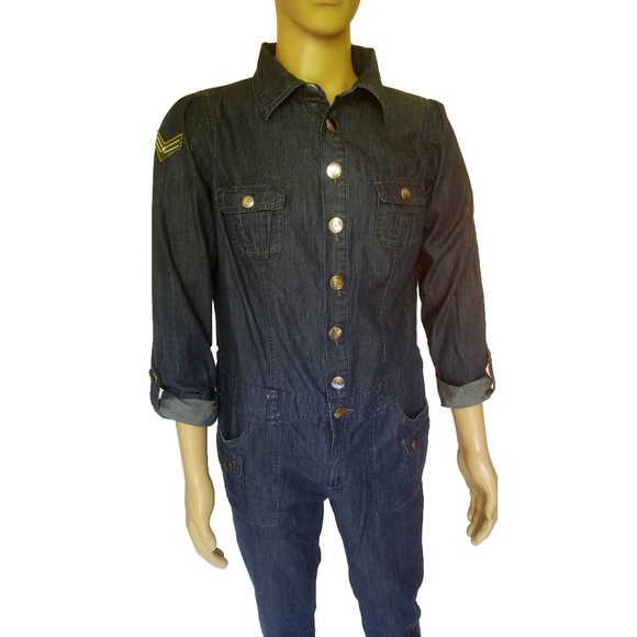denim jumpsuit size 14